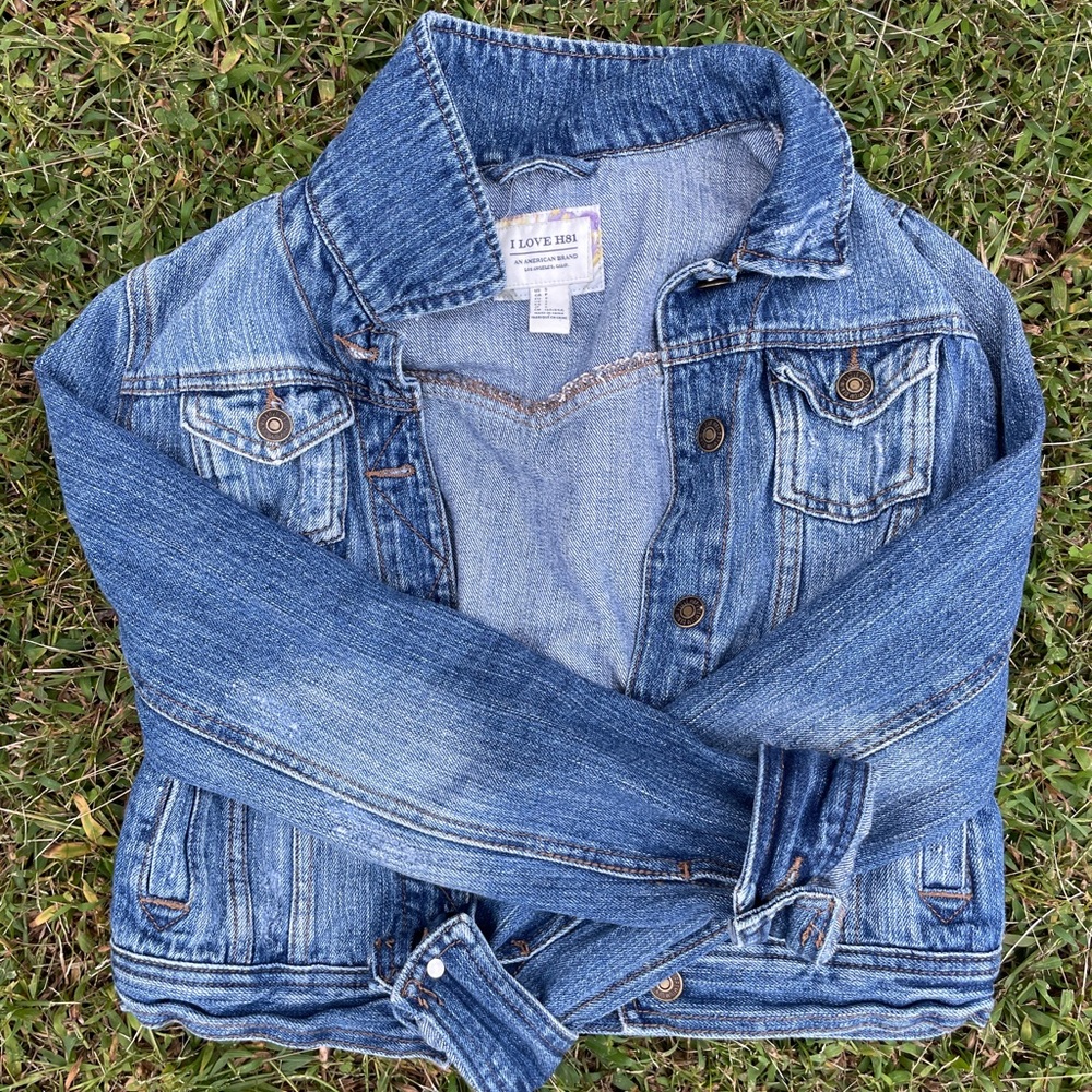 I love H81 denim jean jacket